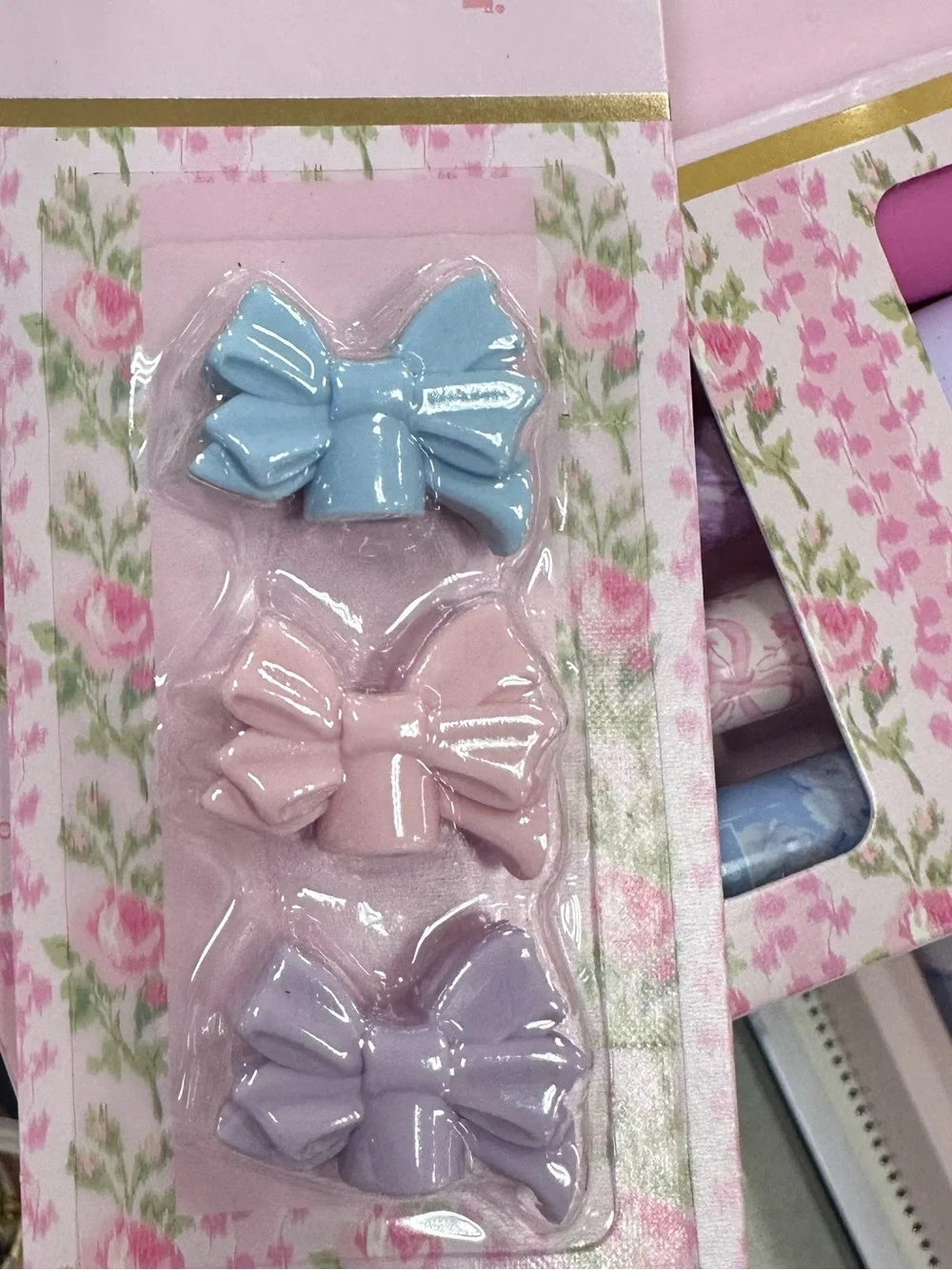 LoveShackFancy Heirloom 3pk Eraser Pencils Topper Bows